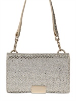 JIMMY CHOO - BORSA GLITTER CON PORTA I-PHONE