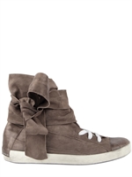 CINZIA ARAIA - SUEDE AND CALFSKIN HIGH TOP SNEAKERS