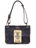 DIEGO DOLCINI - CALF AND SUEDE SHOULDER BAG