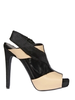 APERLAI - 130MM SUEDE AND CALF OPEN TOE SANDALS