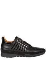 DSQUARED - CALFSKIN STRIPED SNEAKERS