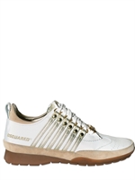 DSQUARED - CALFSKIN STRIPED SNEAKERS