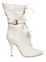 FRANCESCO SCOGNAMIGLIO - 100MM DURCHLÖCHERTE KALBSLEDER SPITZE STIEFEL