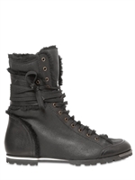 BALLIN - SHEARLING HIGH TOP SNEAKERS