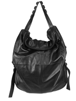 NATALIA BRILLI - STUDDED STRAP LEATHER SHOULDER BAG