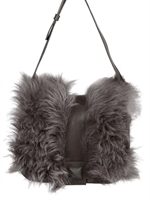 NATALIA BRILLI - SMALL SHEEP FUR SHOULDER BAG