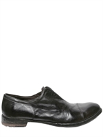 OFFICINE CREATIVE - ELASTICATED TONGUE CALF LACE-UP SHOES