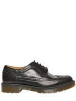 DR.MARTENS - BRUSHED CALFSKIN BROGUE LACE-UP SHOES
