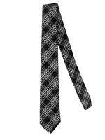 DOLCE & GABBANA - 6CM CHECKED OTTOMAN SILK TIE