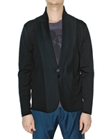 PAUL SMITH - GABARDINE AND WOOL KNIT JACKET SWEATER