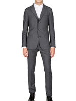 ZZEGNA - MINI HOUNDS TOOTH FLANNEL WOOL SUIT