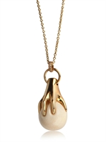 BIBI VAN DER VELDEN - COLLANA CON BOULE AVORIO