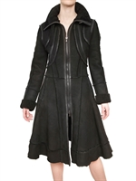 ANTONIO BERARDI - NAPPA TRIM SHEARLING FUR COAT