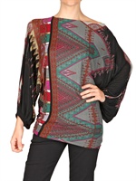 ETRO - BATWING SLEEVE VISCOSE KNIT SWEATER