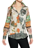 ETRO - PRINTED STRETCH COTTON SHIRT