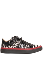 JIMMY CHOO - KROKODIL DRUCK KALBSLEDER UND PONY SNEAKERS