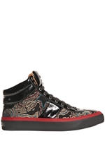 JIMMY CHOO - SEIDEN BAUMWOLL PAISLEY JAQUARD SNEAKERS