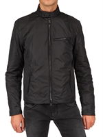 RALPH LAUREN BLACK LABEL - MATT NYLON BIKER SPORT JACKET
