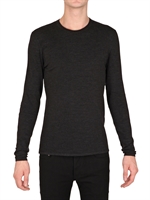 RALPH LAUREN BLACK LABEL - NAPPA PATCH LONG SLEEVED JERSEY T-SHIRT