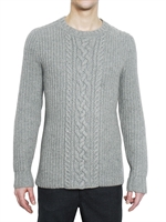 PRINGLE OF SCOTLAND - CASHMERE AND WOOL WOVEN KNIT SWEATER