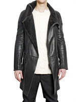 PRINGLE OF SCOTLAND - SHEARLING LEATHER JACKET