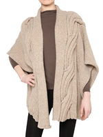 IEL COLLECTION - WOOL AND CASHMERE CABLE KNIT SWEATER