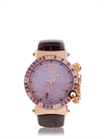 JOHN GALLIANO - OROLOGIO TOPAZIO & ORO ROSA CON AMETISTA