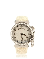 JOHN GALLIANO - OROLOGIO DI DIAMANTI NERI & AGATA BIANCA