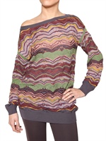 M MISSONI - WOOL KNIT LACE EFFECT DRESS/ SWEATER