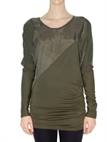KAI AAKMANN - WASHED SATIN UND JERSEY KLIEID