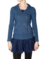 AVANTGARD DENIM - KAPUZEN FLEECE KLEID