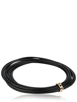 NESSA - BRACCIALE DI ORO E GOMMA