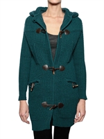 REVERSE - HOODED WOOL KNIT DUFFLE STYLE SWEATER