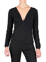 LAURA G - V NECK BRUSHED KNIT SWEATER