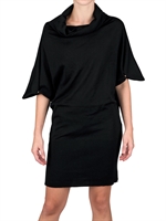 SPACE - ÜBERGROßES WOLL STRICK KLEID