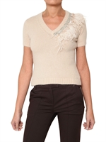 SPACE - WOOL KNIT V NECK SWEATER