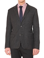 LANVIN - CREASED WOOL CANVAS JACKET