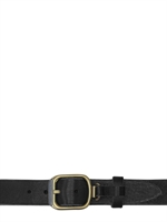 DOLCE & GABBANA - CINTURA DI PELLE A TAGLIO VIVO 4CM