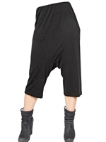RICK OWENS - PANTALONI DI JERSEY CON VITA BASSA
