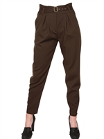 SEE BY CHLOE' - WOOL FLANEL HIGH WAIST TROUSERS