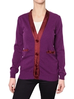 SEE BY CHLOE' - PLAIN KNIT WITH SATIN DETAILS SWEATER