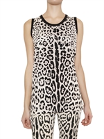 DOLCE & GABBANA - TANK TOP LEOPARDEN PRINT AUF JERSEY