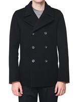 JIL SANDER - POP COLOR LINED DOUBLE WOOL COAT