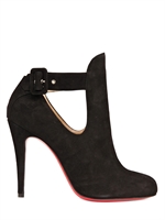 CHRISTIAN LOUBOUTIN - 100 MM DEMINA SUEDE LOW BOOTS