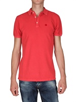 DSQUARED - EMBROIDERY LEAF COTTON PIQUET POLO