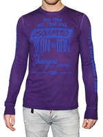 DSQUARED - COTTON LINEN JERSEY T-SHIRT