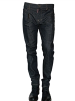 DSQUARED - JEANS 18CM KENNY TWIST RAW DENIM