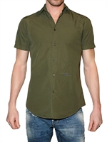 DSQUARED - CAMICIA DI POPELINE PESANTE VESTIBILITA' SLIM