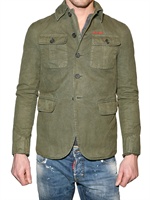 DSQUARED - COTTON GABARDINE MILITARY JACKET