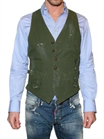 DSQUARED - GILET DI COTONE RIPSTOP